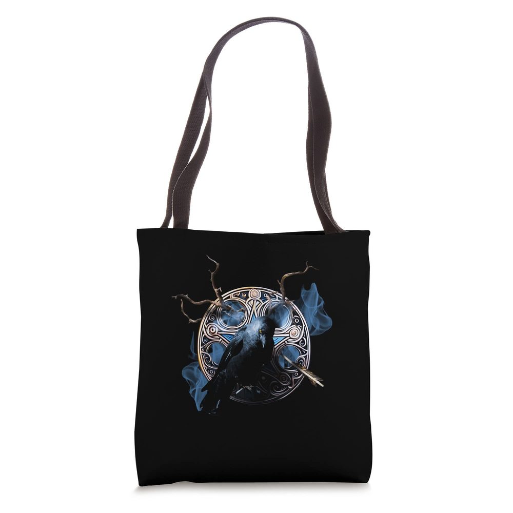 Crow Raven Norse Celtic Folklore Mythology Huginn Muninn Tote Bag ^-^